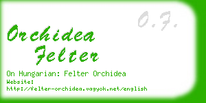 orchidea felter business card